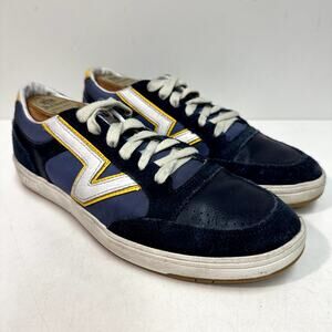 GOOD Vans Men's Lowland CC Serio Collection Skate Navy Blue Suede / Mesh 9